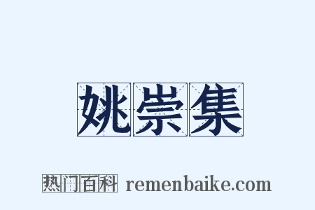 姚崇集是什么意思的图片